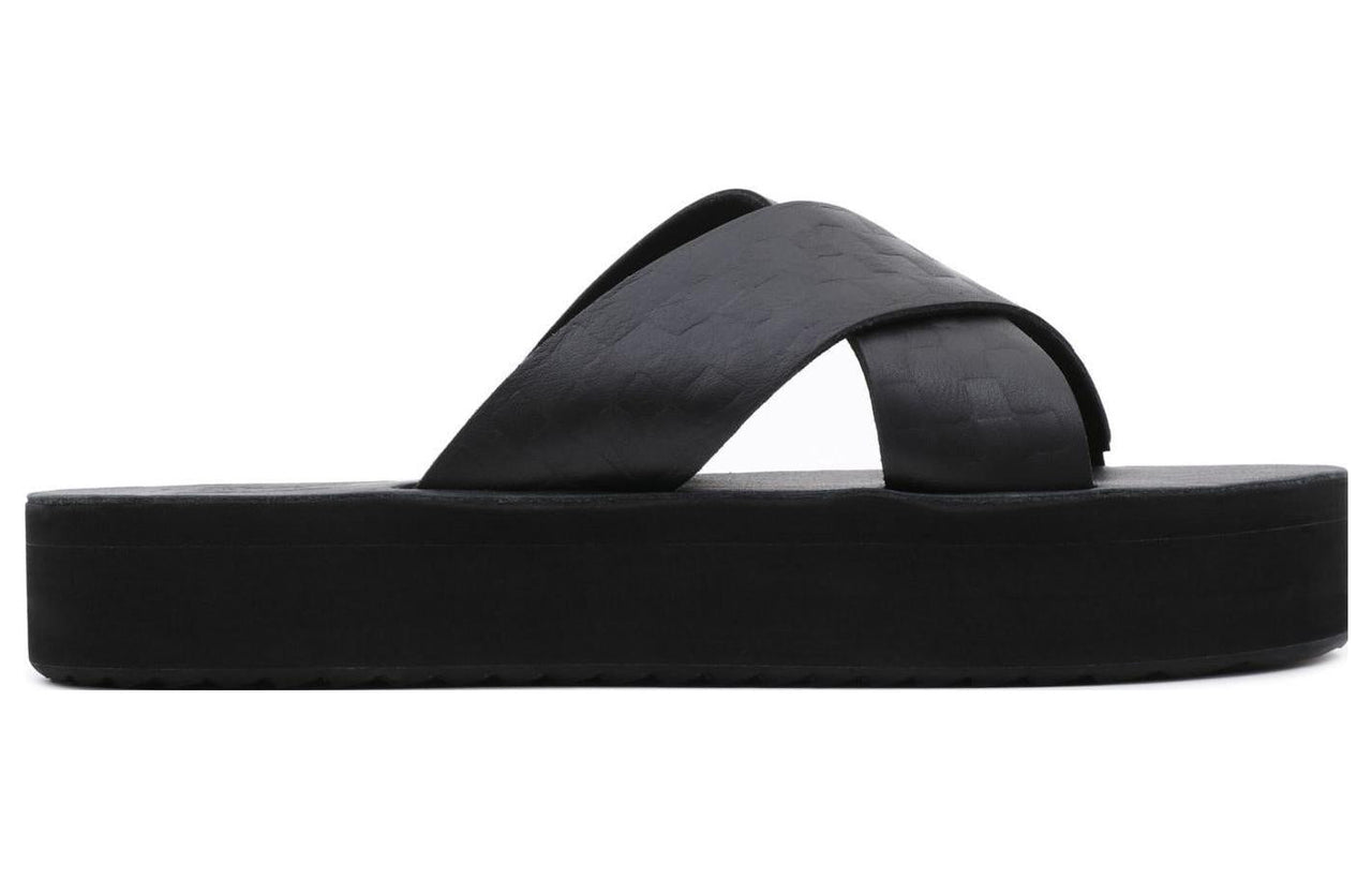 (WMNS) Vans x Karina Rozunko Cross Strap Mega Platform Sandals 'Black' VN0007QPBLK