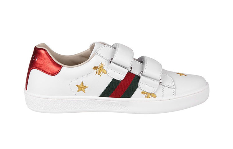 (PS) Gucci Bee and Star Embroidered Ace Sneaker 'White' 504499-0II40-9064