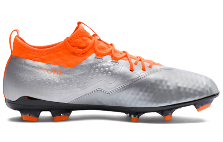 PUMA One2 Leather FG Firm Ground 'Silver Orange Black' 104740-01