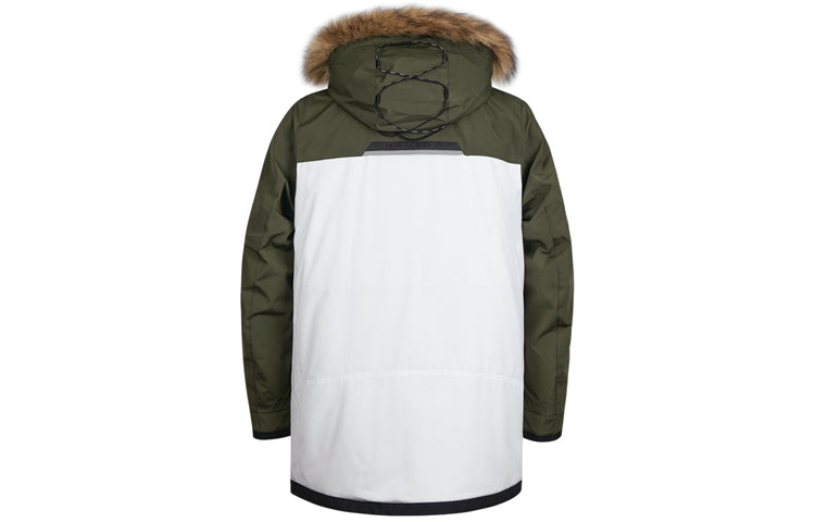 New Balance Winter Down Snow Parka Jacket Asia Sizing 'White Green Black' NP94N011-KH