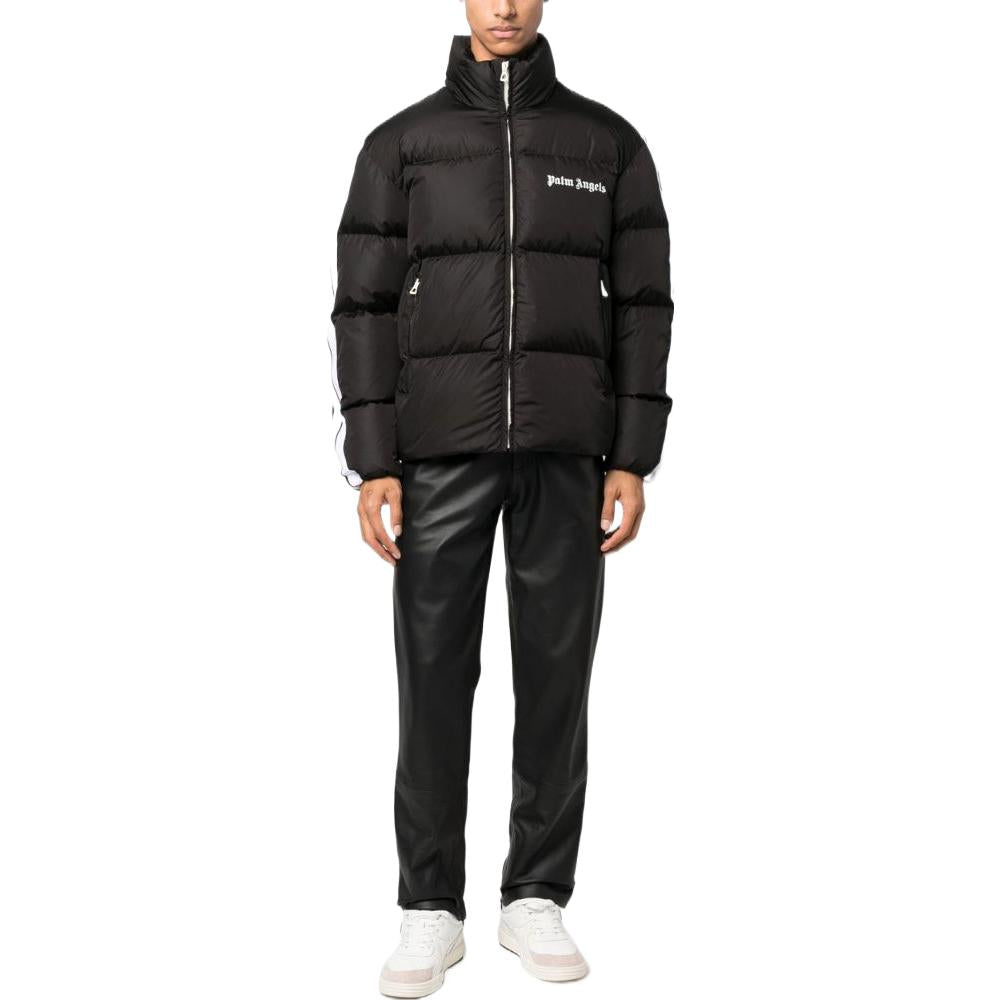 Palm Angels FW22 Classic Track Down Jacket 'Black White' PMED019C99FAB0011001