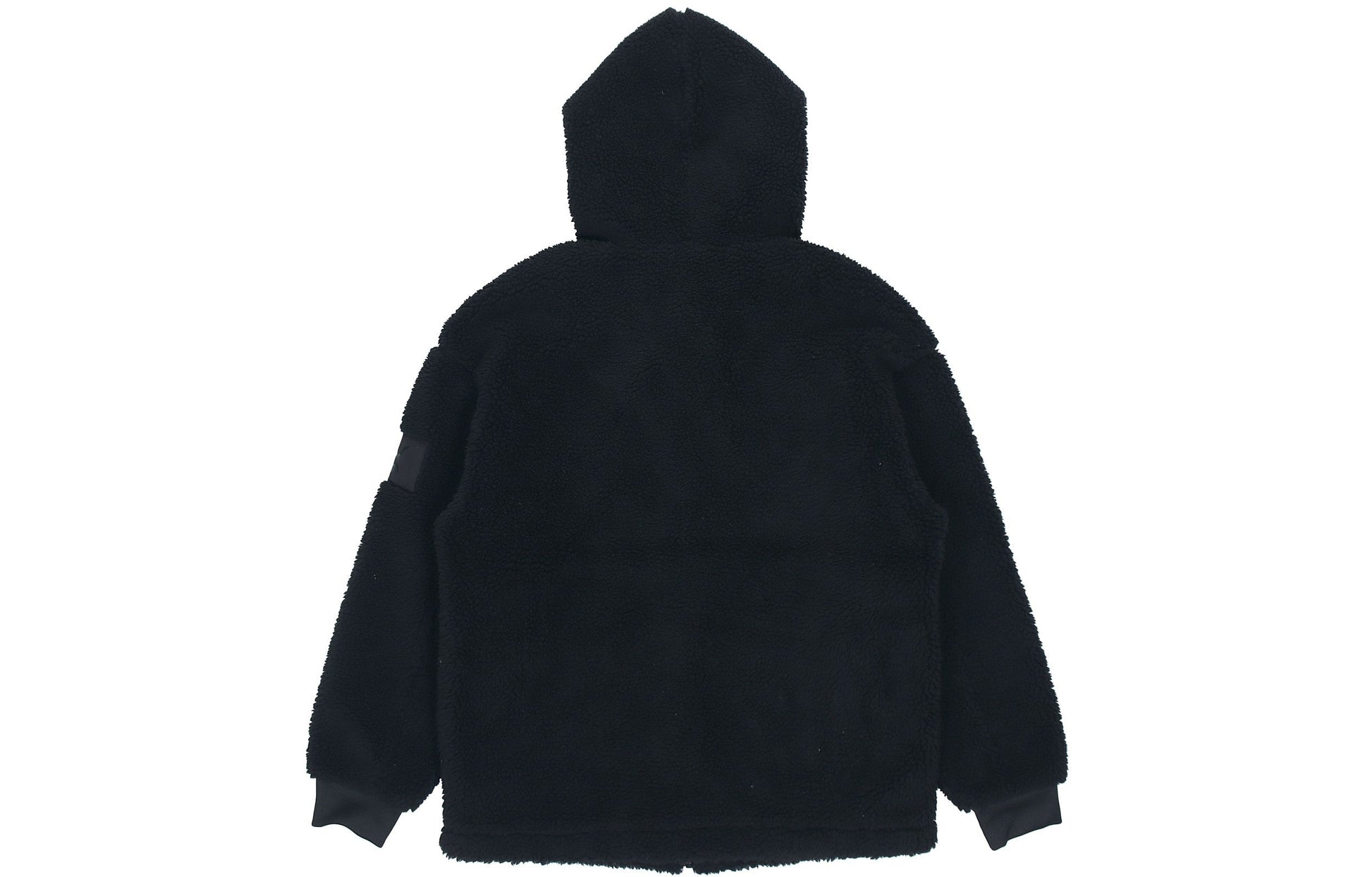 PUMA lamb's wool hooded Stay Warm Windproof logo Jacket Black 535066-01