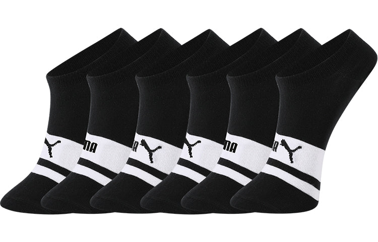 PUMA Unisex Invisible Socks 3 pack 'Black White' 701206513-001