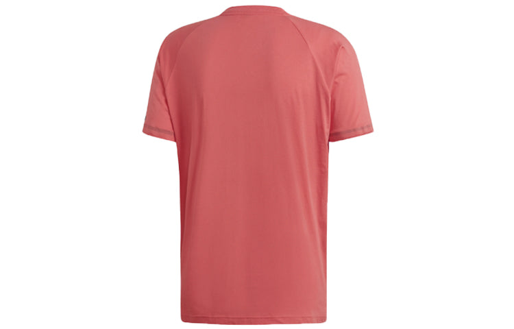 adidas Sports Round Neck Short Sleeve Pink DW9349