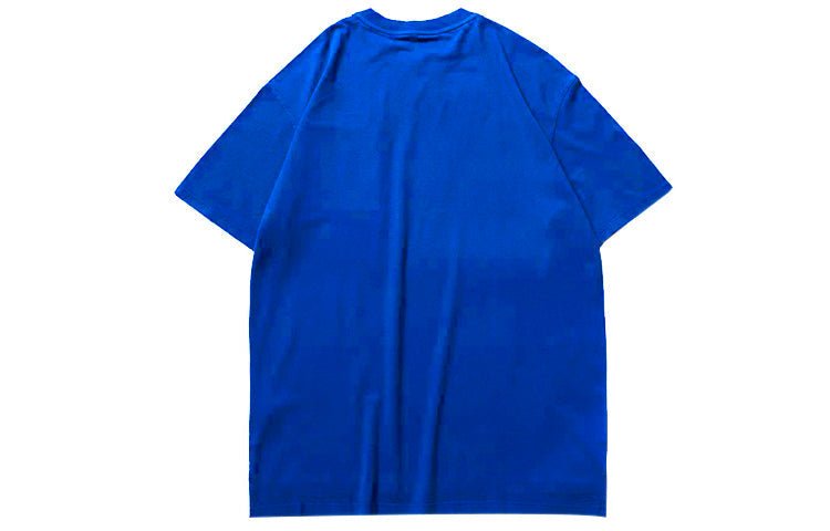 Men's Timberland SS20 Hollow Out Zipper Pocket Printing Short Sleeve Blue A22SN454