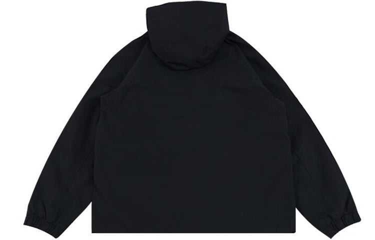 New Balance Logo Urban Remix Woven Jacket Asia Sizing 'Black' AMJ33359-BK