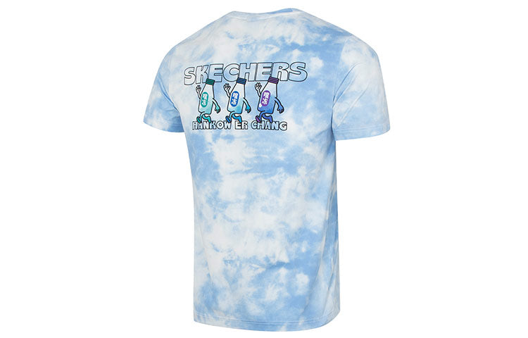 Skechers Casual Tee 'White Blue' L223M051-02U4