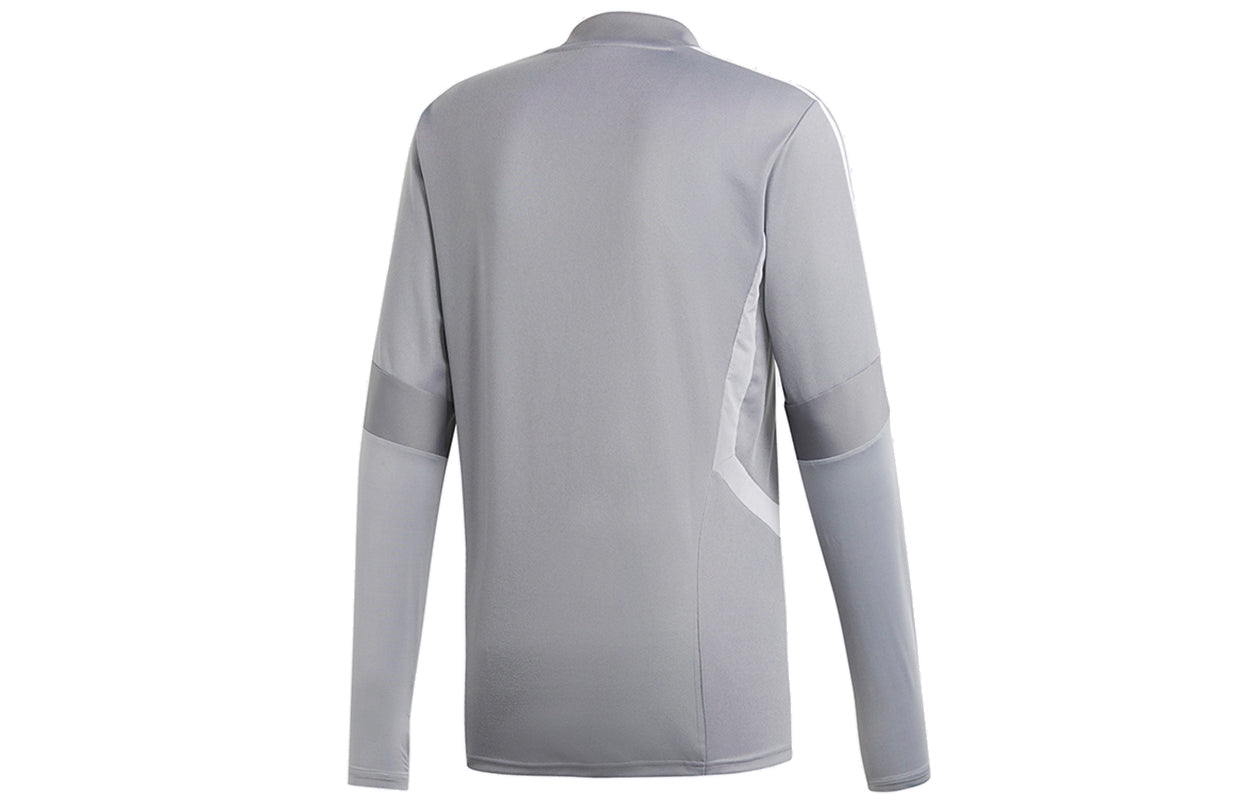 adidas Tiro19 Tr Top Soccer/Football Athleisure Casual Sports Quick Dry Breathable Long Sleeves Gray DW4801