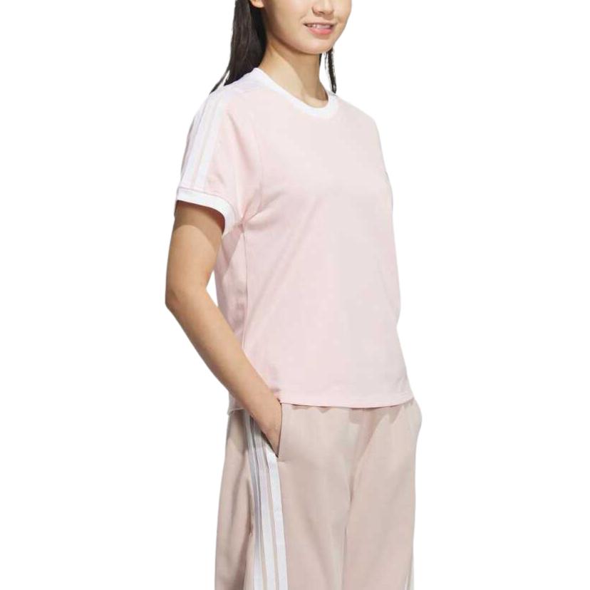 (WMNS) adidas Dance Sport T-Shirt Asia Sizing 'Pink White' JY7628