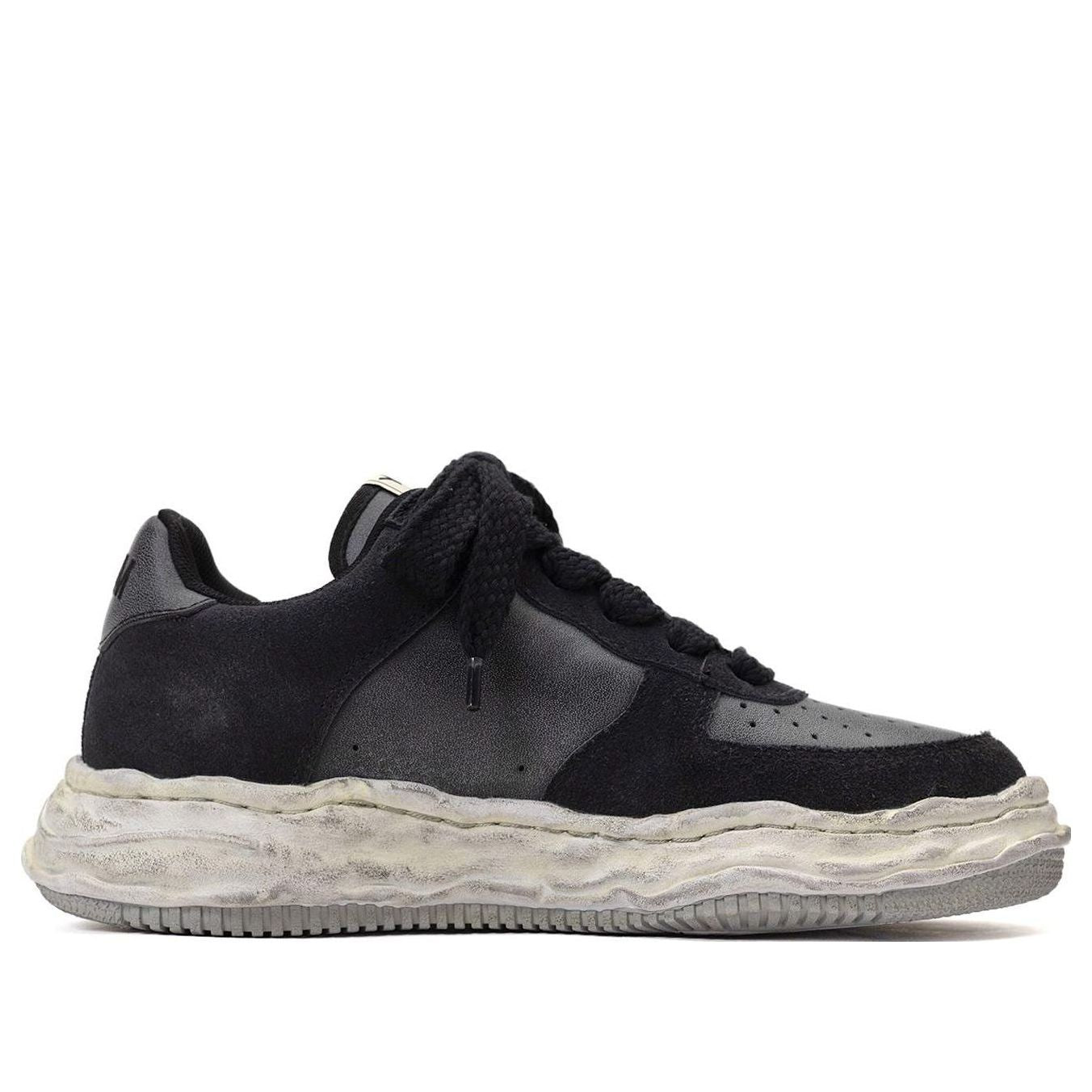Maison MIHARA YASUHIRO Wayne OG Sole Distressed Leather Low 'Black' A10FW710-BLACK