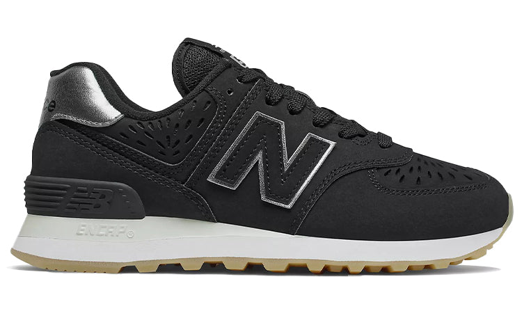(WMNS) New Balance 574 'Black Dark Silver Metallic' WL574SCP