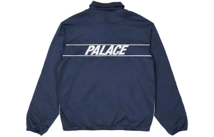 PALACE SS21 Relax Track Top Navy Alphabet Logo Printing Zipper Blue Jacket P20PK003