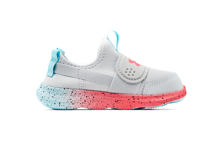 (TD) Under Armour Runplay Fade Running Shoes 'Grey Pink' 3025397-100