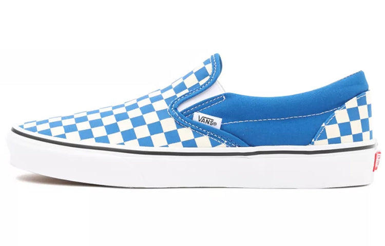 Vans Checkerboard Classic Slip-on Shoes Blue/White VN0A5AO862C