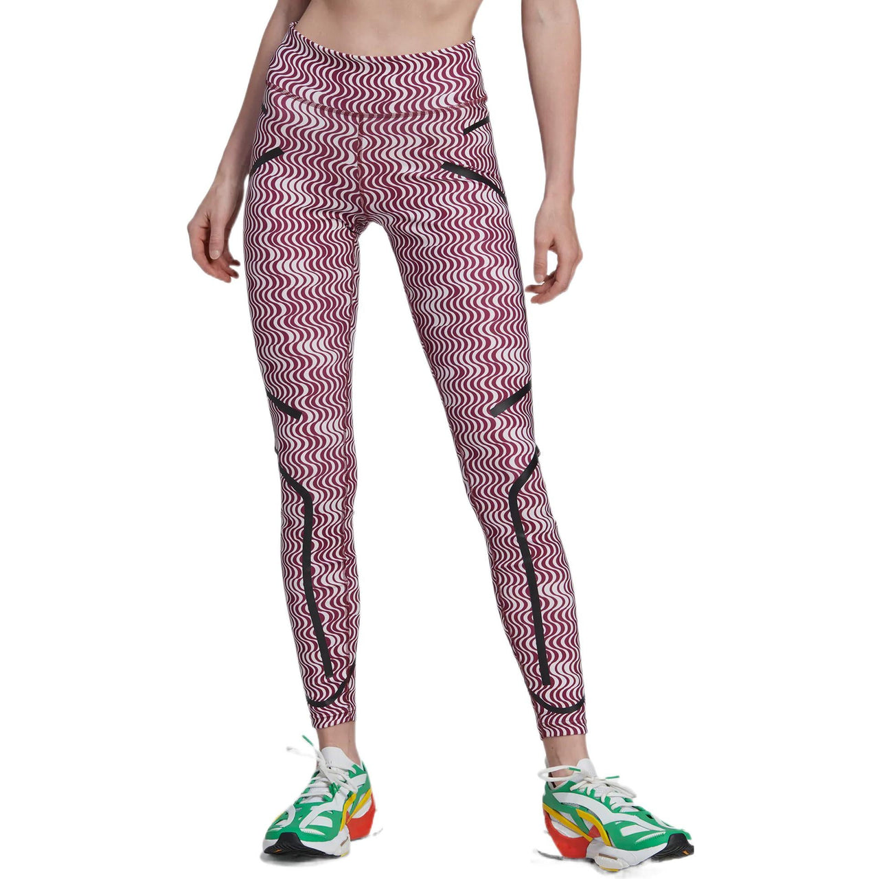 (WMNS) adidas by Stella McCartney TruePurpose Printed Training Leggings Asia Sizing 'Red White' HG6885