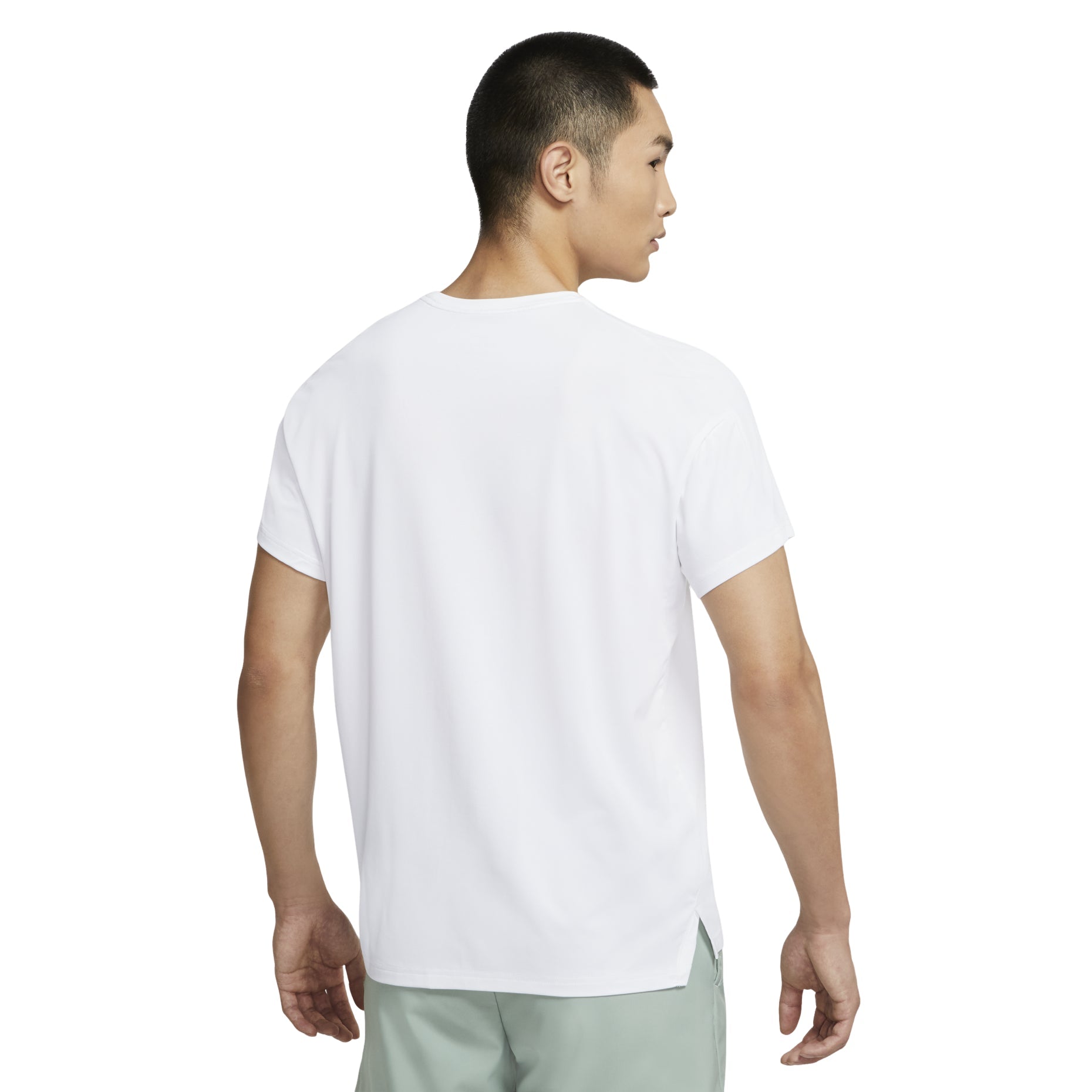 Nike Pro Dri-FIT Sports Training Quick-dry Crewneck Short Sleeve Men's White CZ1182-100