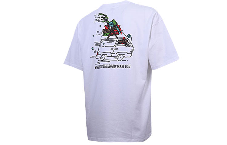 Converse Road Trip T-Shirt Asia Sizing 'White' 10023266-A02