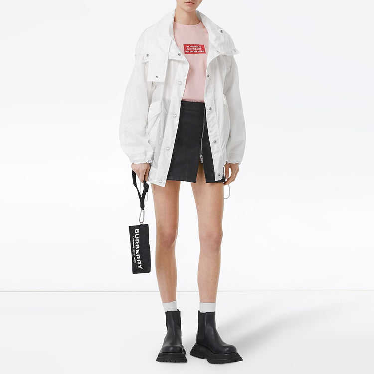 Burberry Printing Round Neck Short Sleeve Pink 80172861
