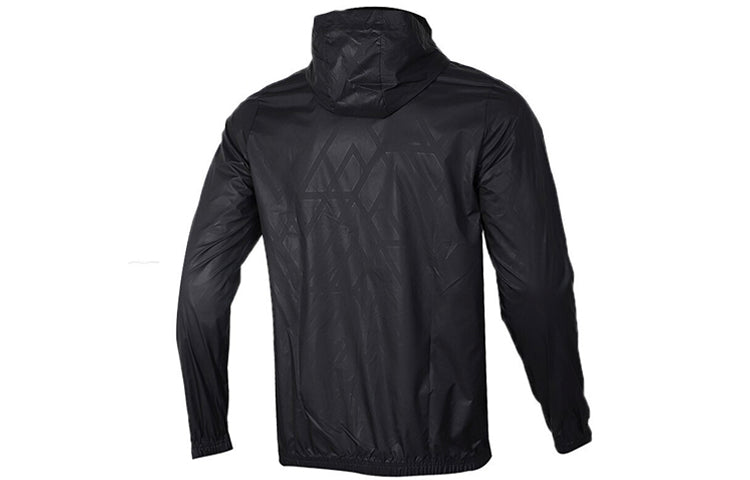 adidas neo Alphabet Geometry Pattern Loose Zipper Jacket Black EI4508