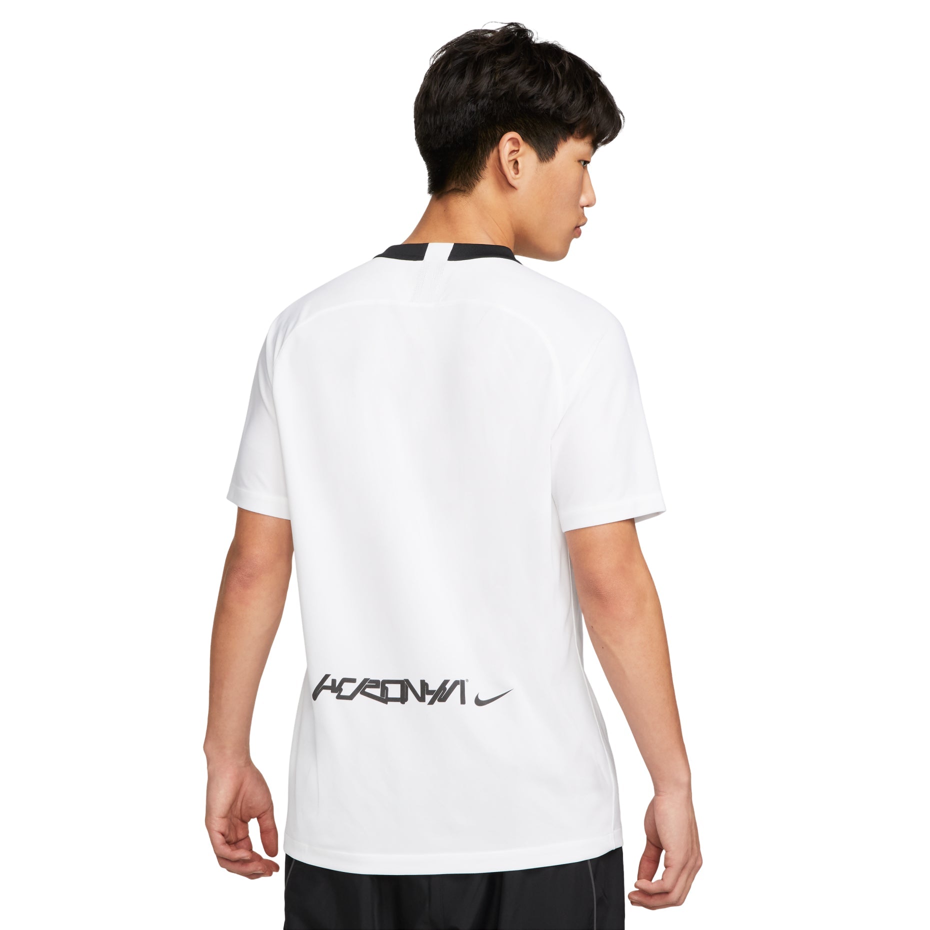 Nike x ACRONYM Crossover Fan Edition Printing Logo V neck Short Sleeve Asia Edition White DC8809-100