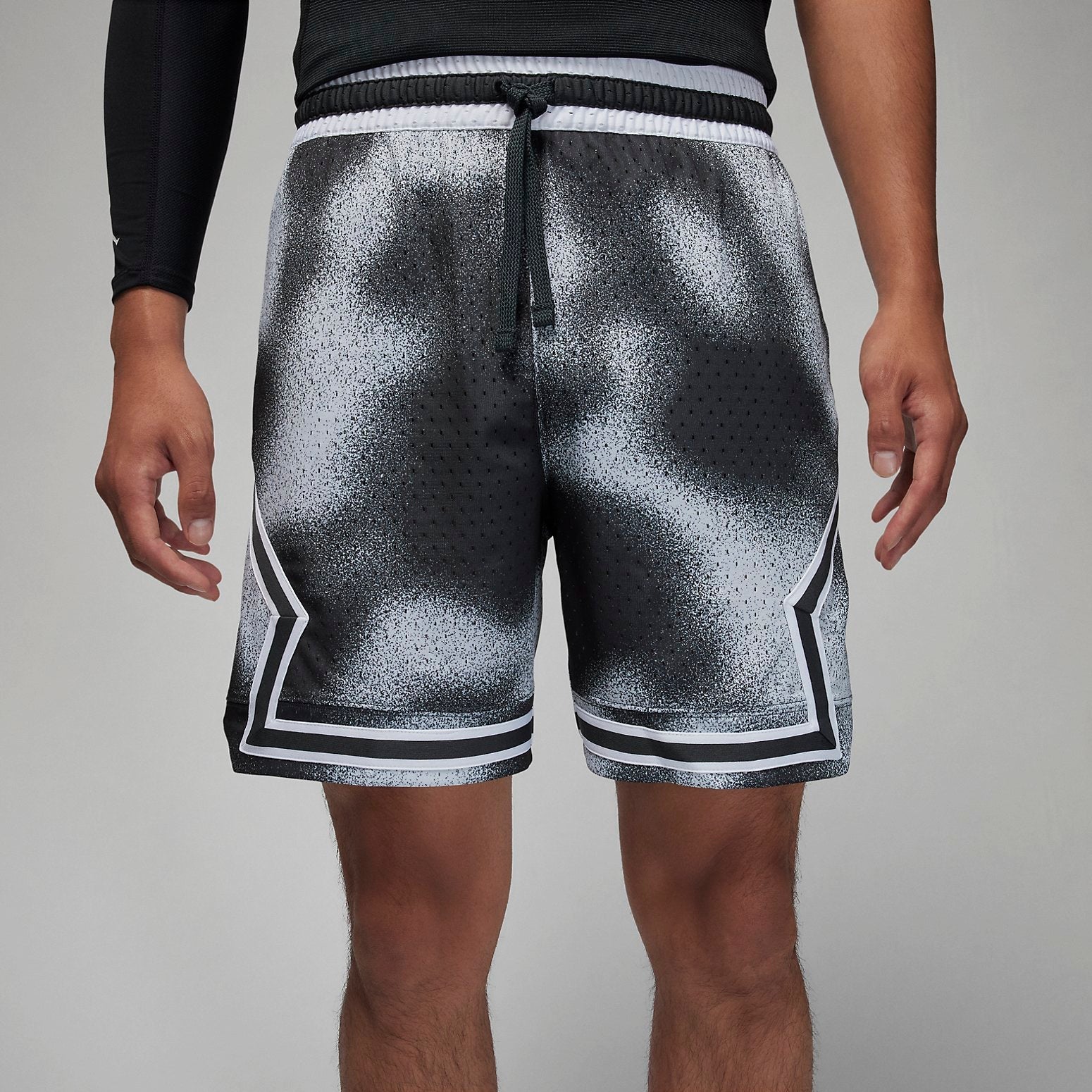 Air Jordan Dri-fit Sport Diamond Pattern Shorts 'Black Wolf Gray Wolf Gray' FB7577-070