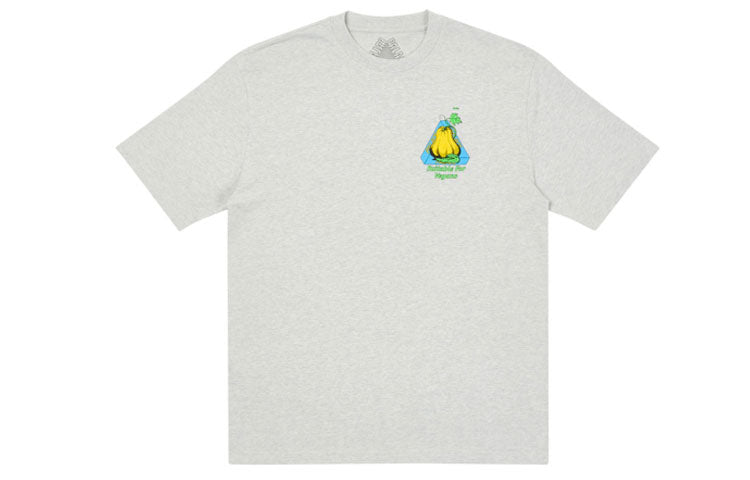 PALACE Nein Cheese Nein Egg T-Shirt Gray Back Printing Short Sleeve Unisex P19TS297