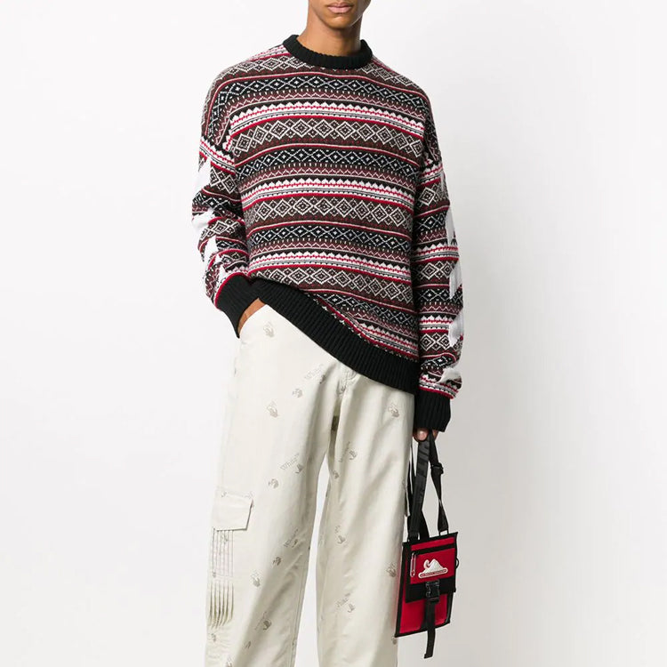 Off-White FW20 Arrows Sweater Men Multicolor OMHE058F20KNI0012501