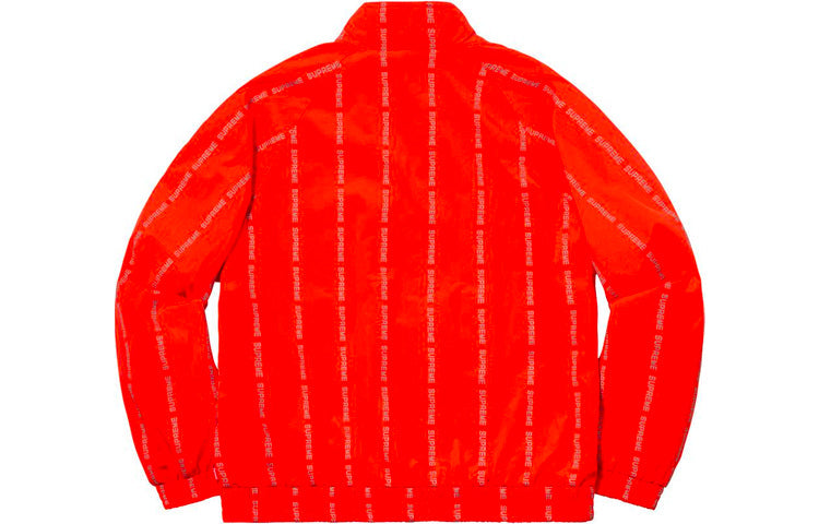 Supreme FW18 Reflective Text Track Jacket Orange SUP-FW18-946