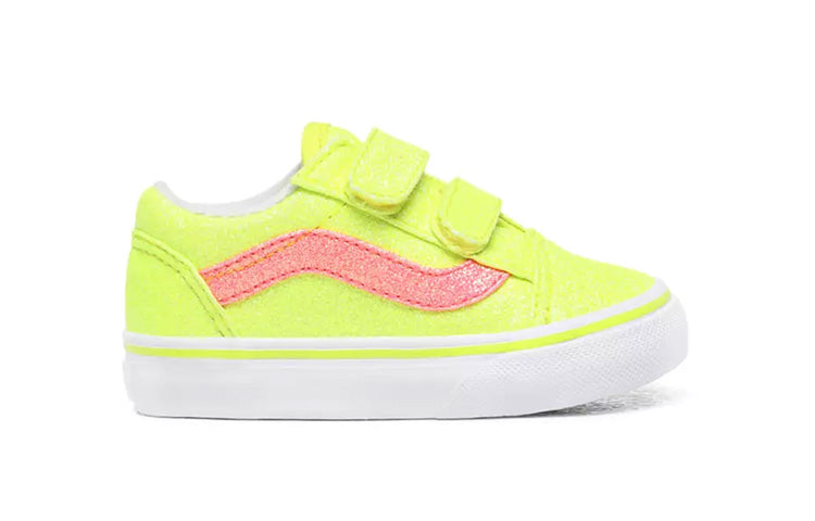 Vans Neon Glitter Old Skool V Yellow VN0A38JNWKD