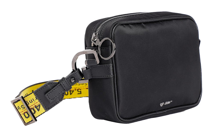 Off-White SS20 Branded Strap Crossbody Bag Yellow/Black OMNA049R20E480011000