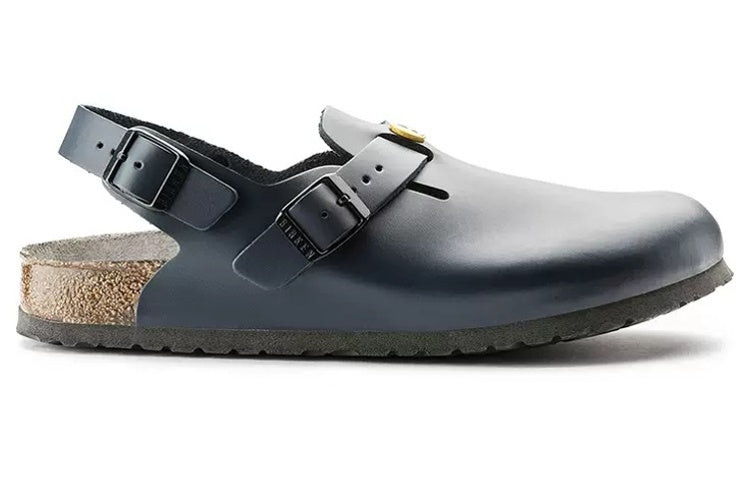 Birkenstock Tokio ESD Natural Leather Sandals 'Blue' 0061390