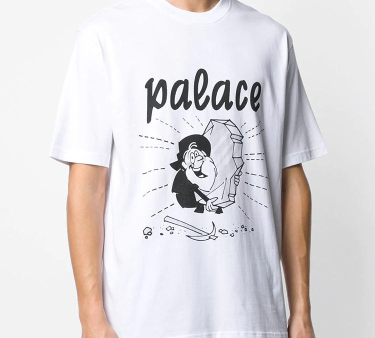 PALACE Nugget Gold Printing Short Sleeve Unisex White P16TS021