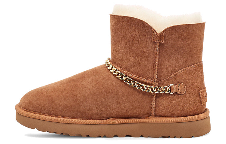 (WMNS) UGG Classic UGG Charm Mini Fleece Lined Brown 1112493-CHE
