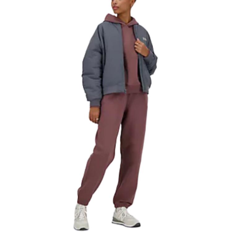 (WMNS) New Balance Linear Heritage Woven Bomber Jacket Asia Sizing 'Graphite' WJ33507-GT