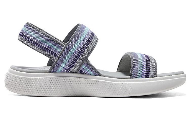 (WMNS) Skechers Summer Skipper 'Grey Blue' 114400-PRMT