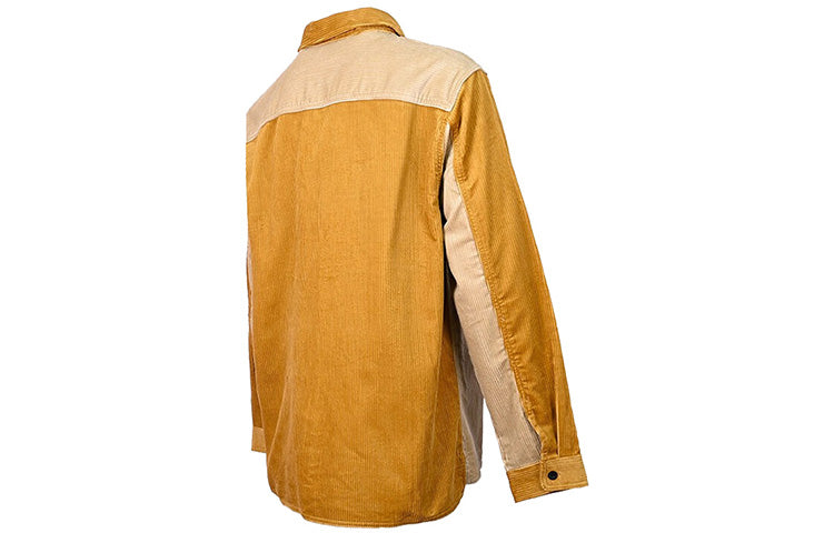 Converse Colorblock Corduroy Shirt Asia Sizing 'Brown Tan' 10023519-A03