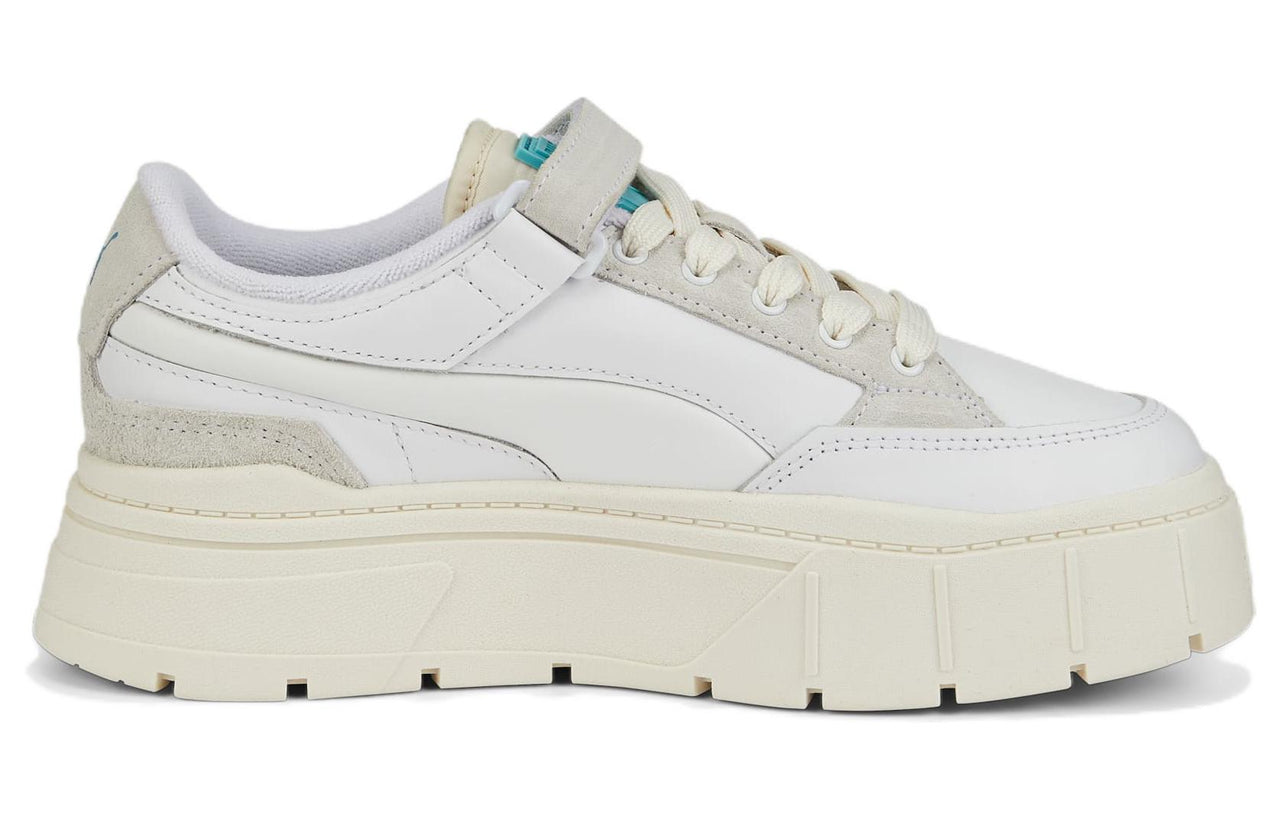(WMNS) PUMA Maze Stacked Padded 'White Gray' 387225-01