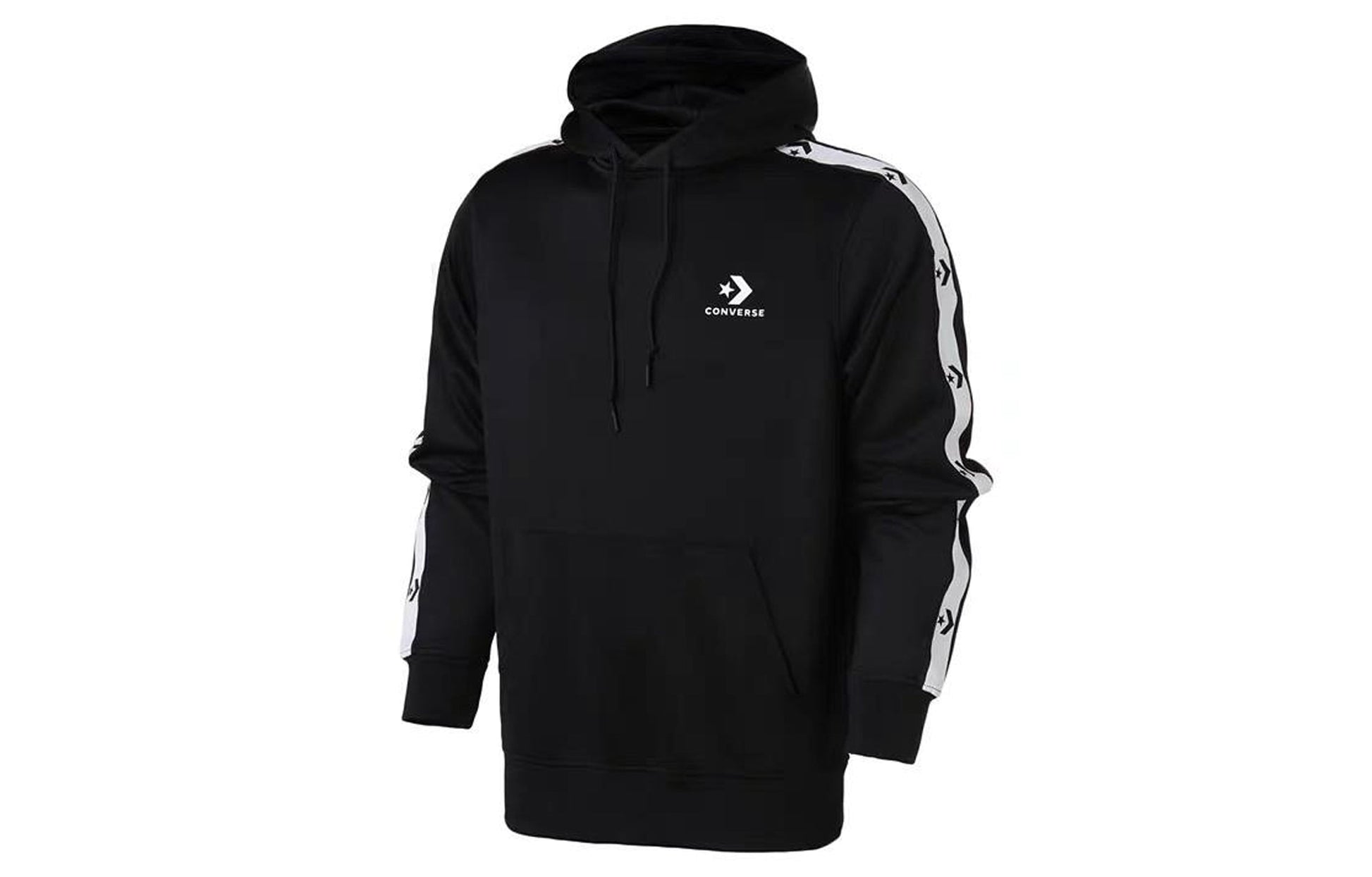Converse Star Chevron Track Pullover Hoodie Asia Sizing 'Black' 10007588-A01