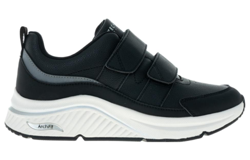 (WMNS) Skechers Arch Fit S-Miles Shoes 'Black White' 155571-BLK