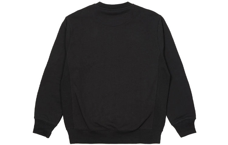 PALACE Unisex Square Patch Crew Logo Sweatshirt Black P20CW006