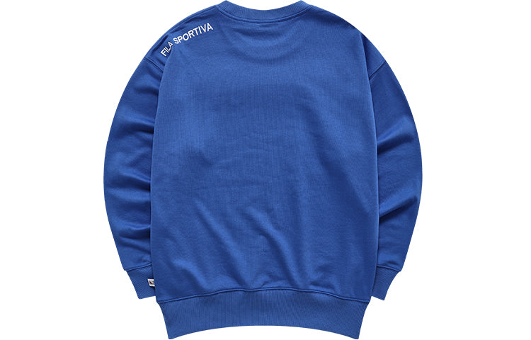 FILA FUSION Alphabet Logo Printing Sports Pullover Unisex Blue T11U038205A-BU
