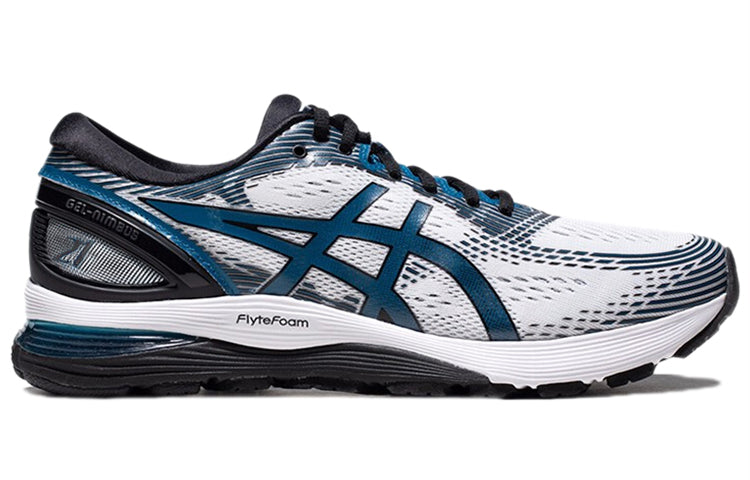 ASICS Gel-Nimbus 21 2E Wide 'White Deep Sapphire' 1011A172-100