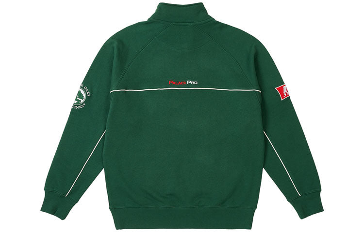 Palace Par 1/4 Zip Funnel 'Green' P25CS129