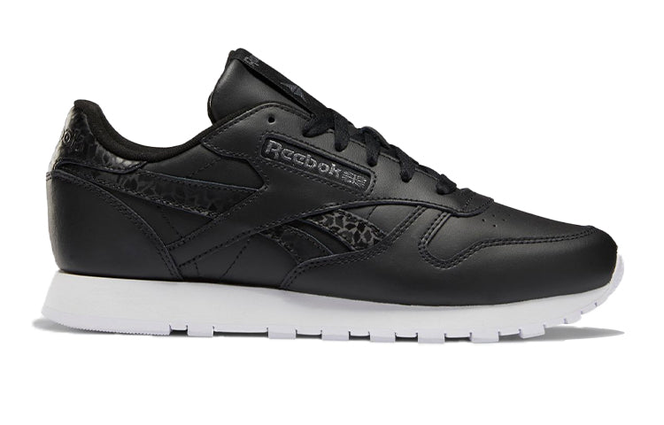 (WMNS) Reebok Classic Leather Running Shoes Black DV8155