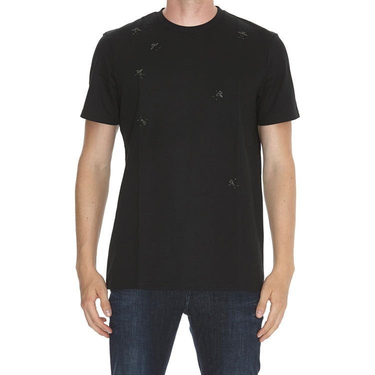 Men's DIOR SS21 Round Neck Short Sleeve Black 733J603W4215-C900