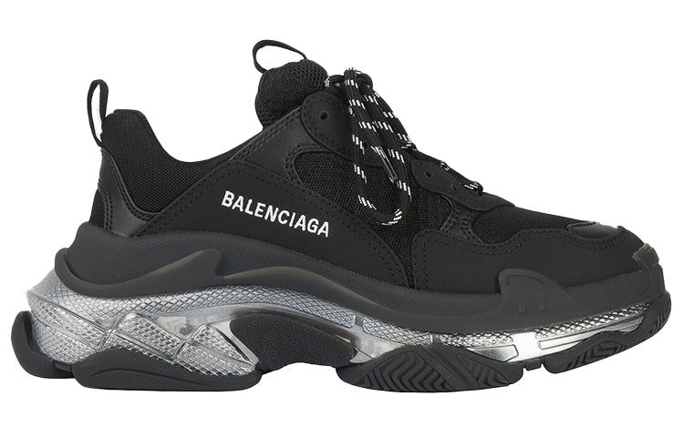(WMNS) Balenciaga Triple S Sneaker 'Black Iridescent' 544351W2FB21001