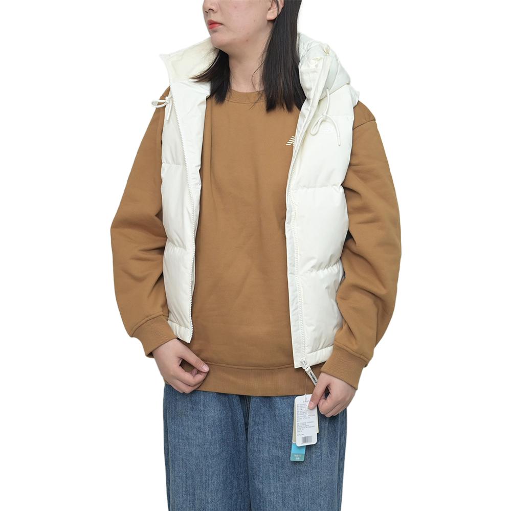 (WMNS) New Balance Hooded Vest Asia Sizing 'White' NJD44252-WT