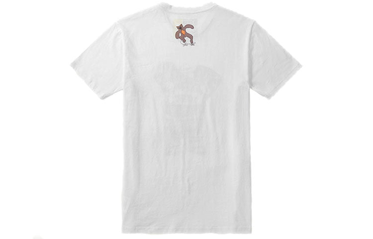 Vans Series Bear logo Short Sleeve Couple Style White VN0A3ZNPWHT