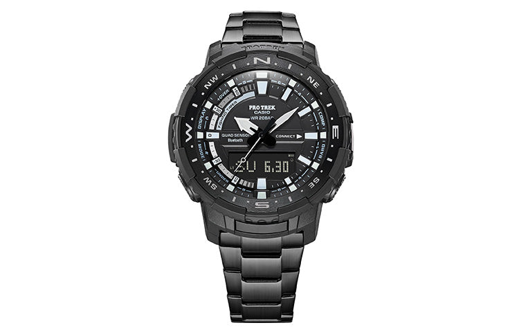 Casio Protrek Analog-Digital Watch 'Silver Black Purple' PRT-B70YT-1JF