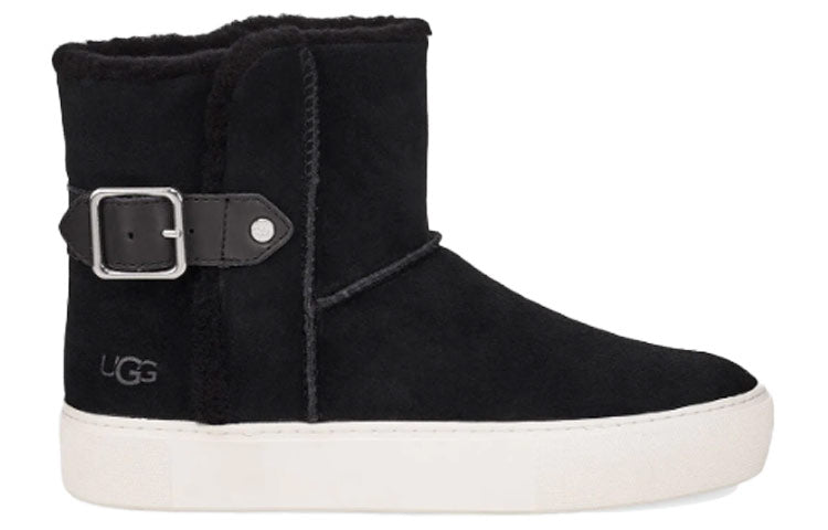(WMNS) UGG Aika Suede Snow Boots Black 1104069-BLK